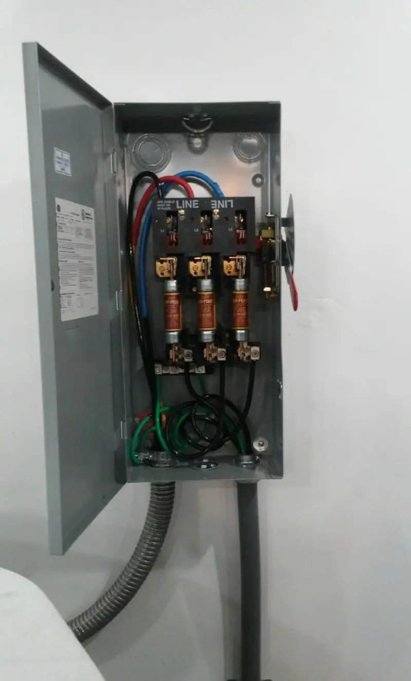 Three-phase disconnect switch installed for Electrical Wiring & Rewiring in Bethlehem